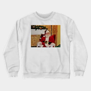 Man In Red Suit Crewneck Sweatshirt